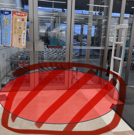 食品入口前スペース 販促プロモーションに最適なスーパー店内催事イベントスペース
