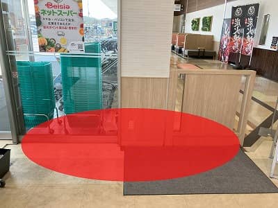 各種プロモーションや食物販に最適なイートイン横催事イベントスペース